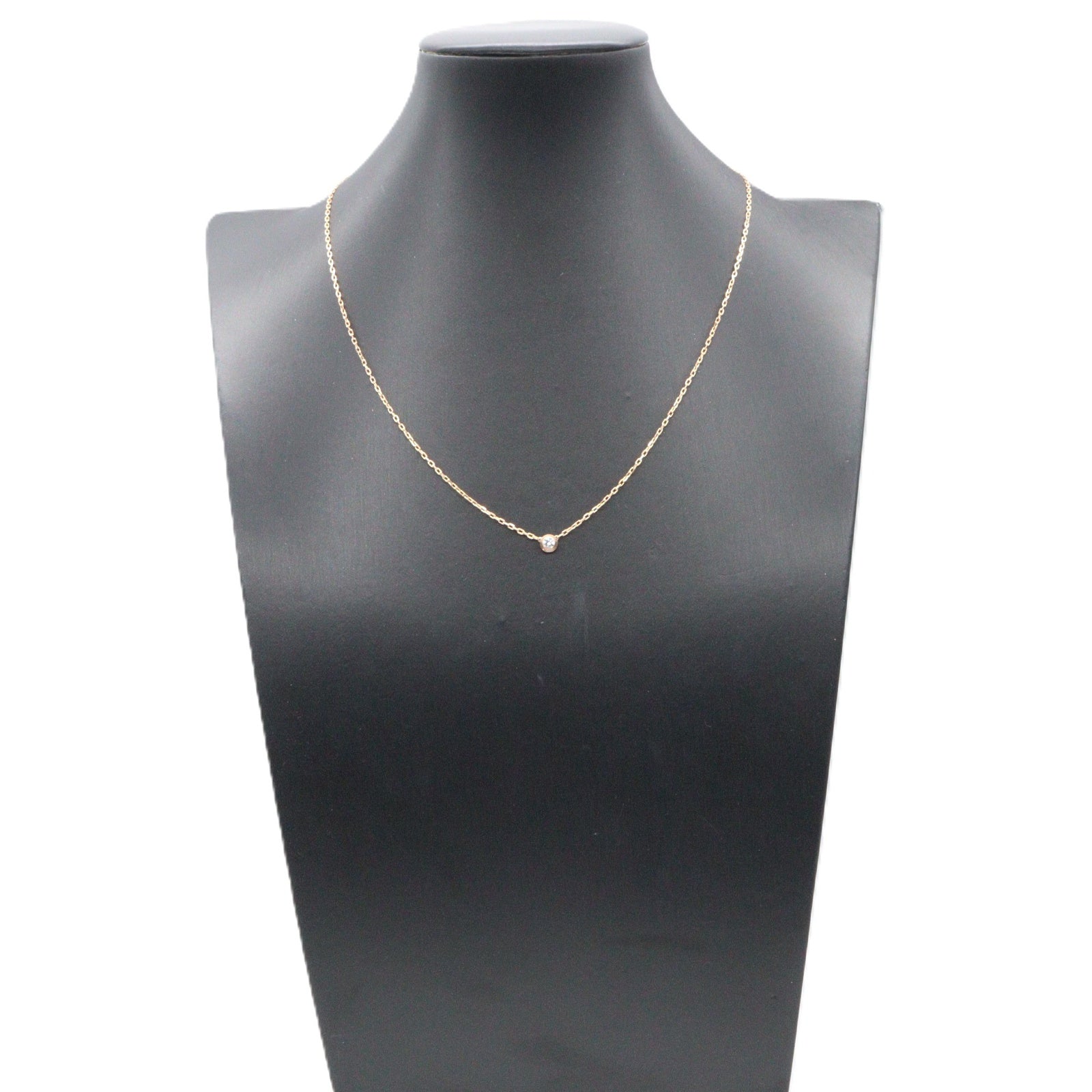 ダムール SM ネックレス ネックレス K18PG ダイヤモンド ピンクゴールド クリア カルティエ アクセサリー Cartier