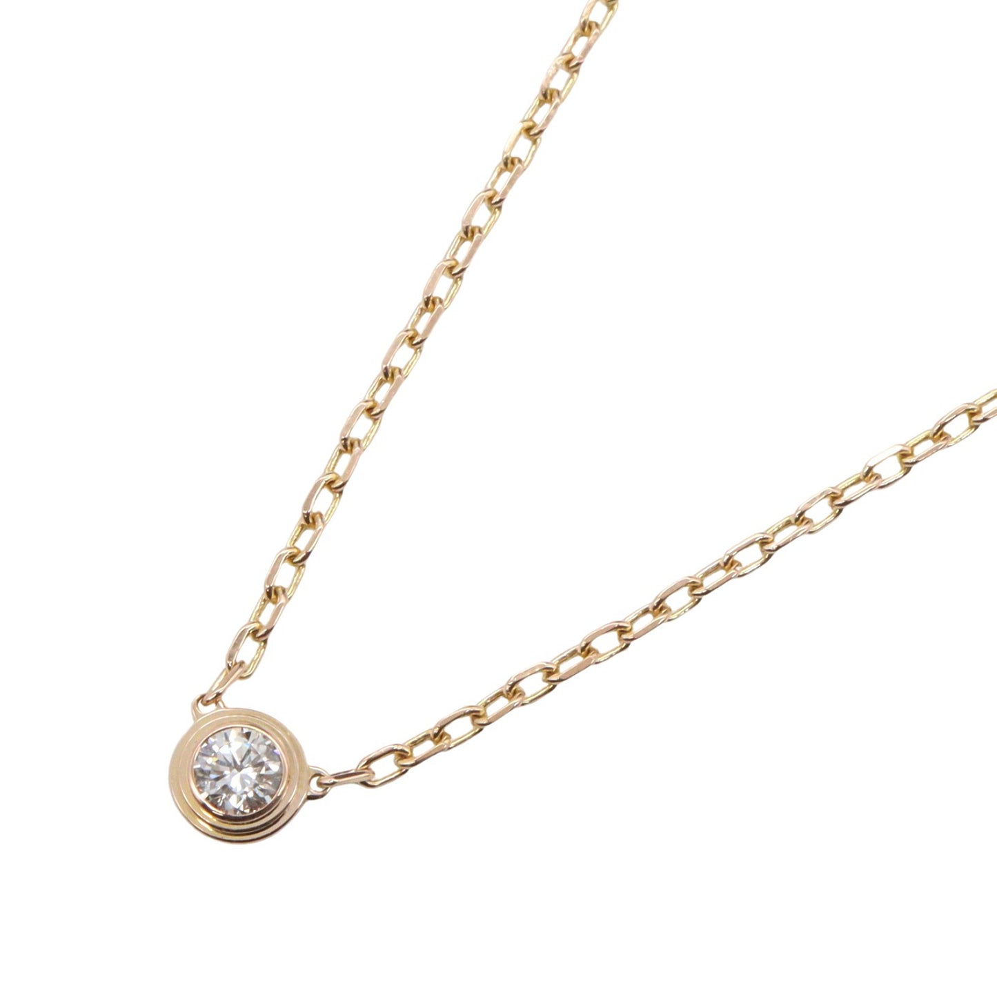 ダムール SM ネックレス ネックレス K18PG ダイヤモンド ピンクゴールド クリア カルティエ アクセサリー Cartier