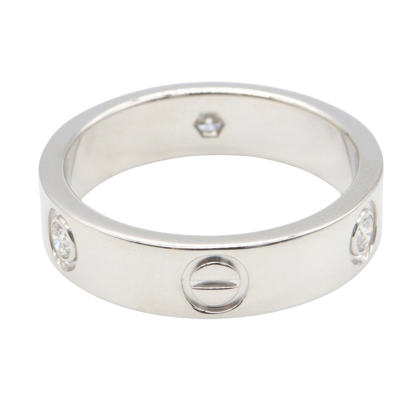 ラブリング 3PD リング 指輪 K18WG ダイヤモンド ホワイトゴールド クリア カルティエ アクセサリー Cartier