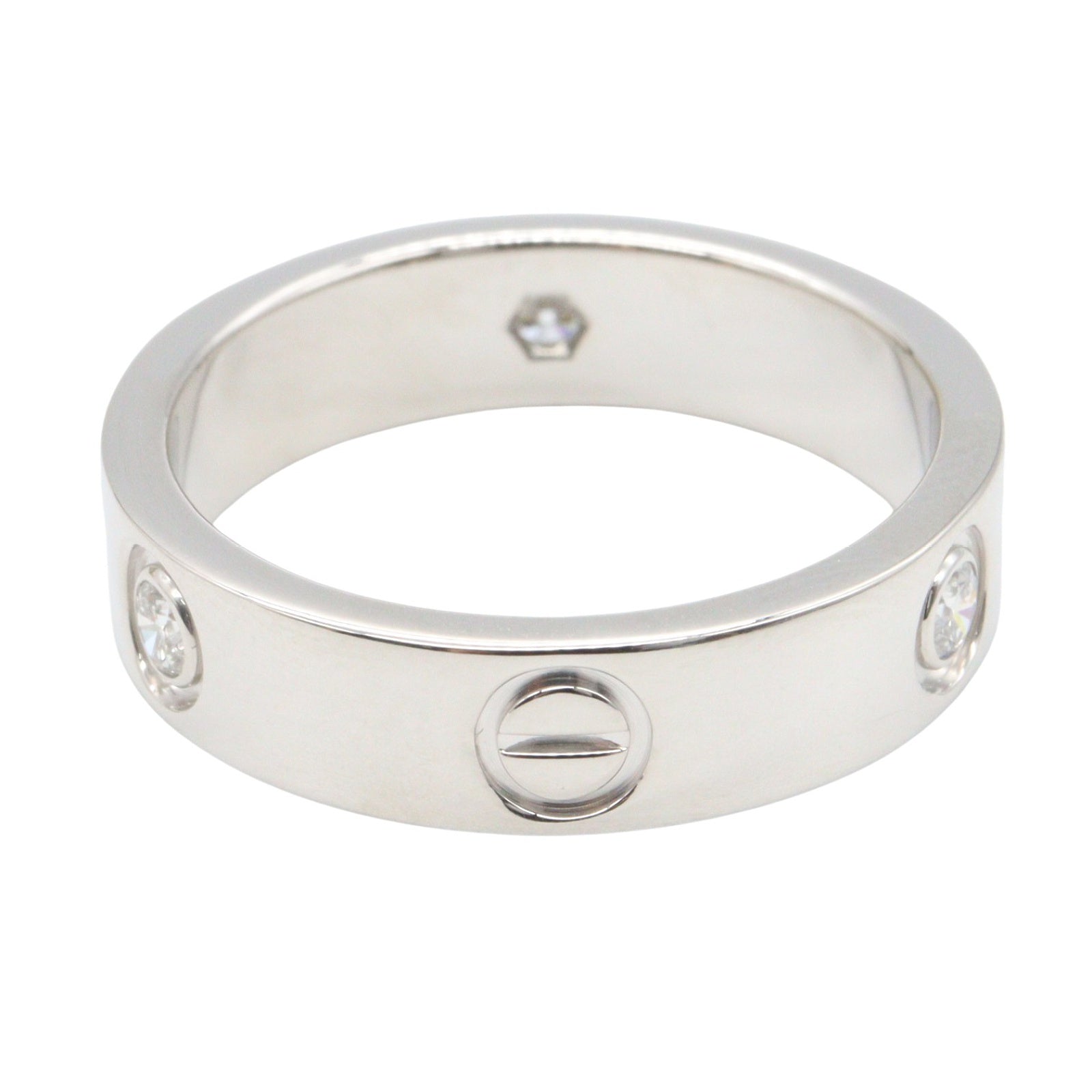 ラブリング 3PD リング 指輪 K18WG ダイヤモンド ホワイトゴールド クリア カルティエ アクセサリー Cartier