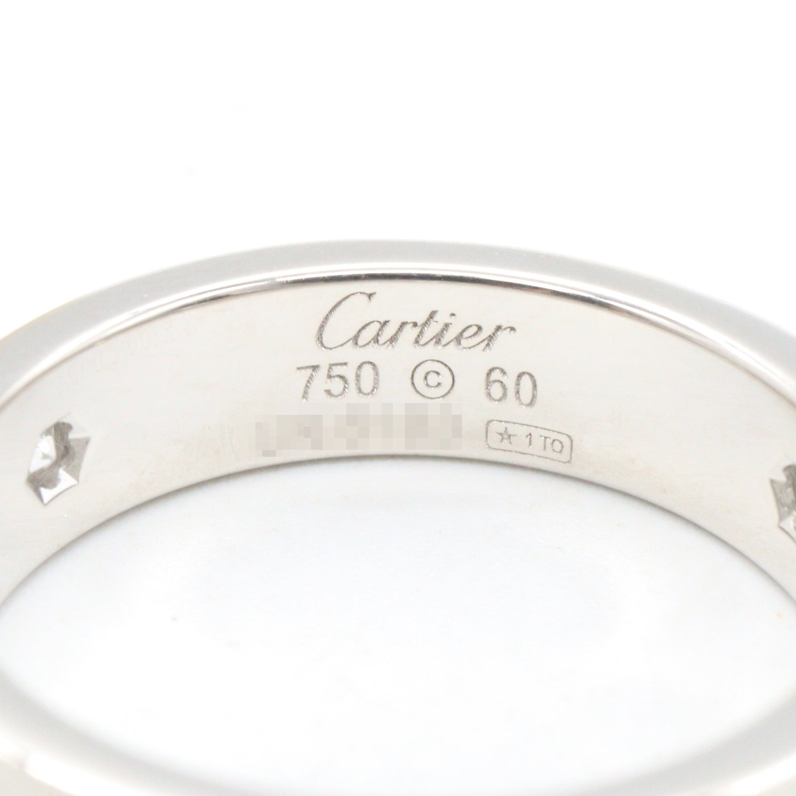 ラブリング 3PD リング 指輪 K18WG ダイヤモンド ホワイトゴールド クリア カルティエ アクセサリー Cartier