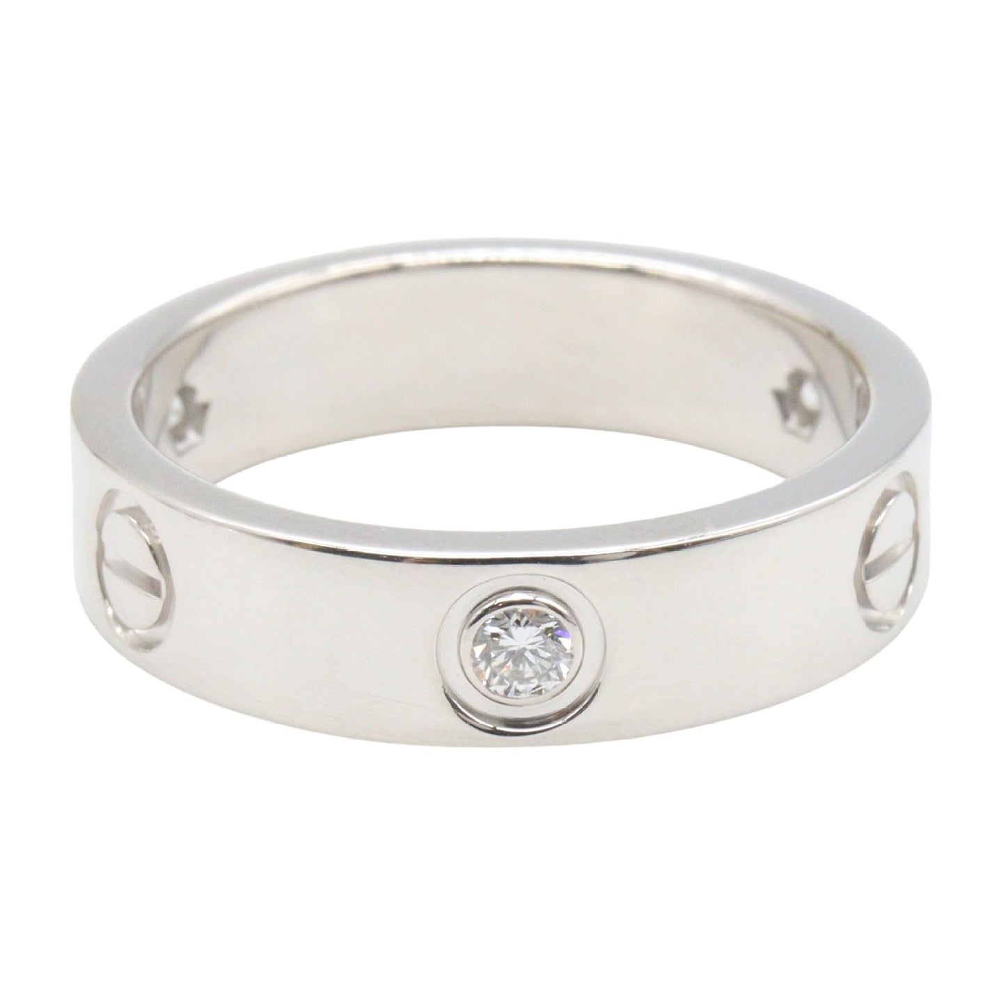 ラブリング 3PD リング 指輪 K18WG ダイヤモンド ホワイトゴールド クリア カルティエ アクセサリー Cartier