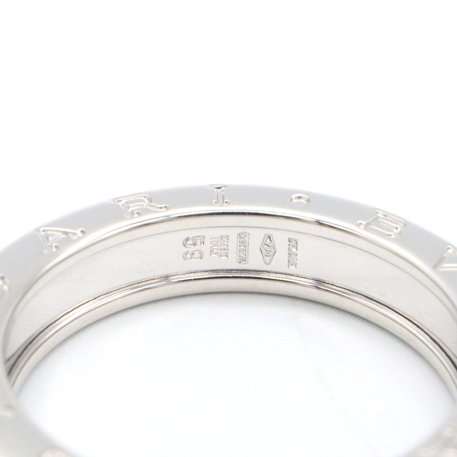 B-zero1 ビーゼロワン リング 1バンド リング 指輪 K18WG ホワイトゴールド ブルガリ アクセサリー BVLGARI