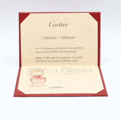 ミニラブリング 1PD リング 指輪 K18WG ダイヤモンド ホワイトゴールド クリア カルティエ アクセサリー Cartier