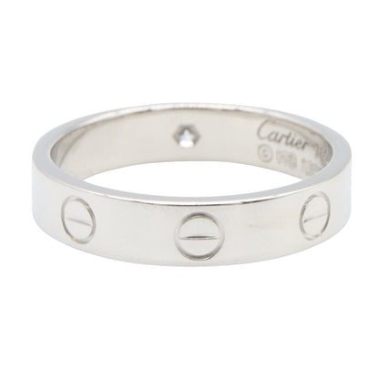 ミニラブリング 1PD リング 指輪 K18WG ダイヤモンド ホワイトゴールド クリア カルティエ アクセサリー Cartier