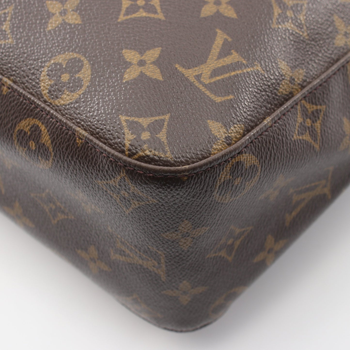 ルーピングGM モノグラム ショルダーバッグ PVC レザー ブラウン ルイヴィトン バッグ LOUIS VUITTON