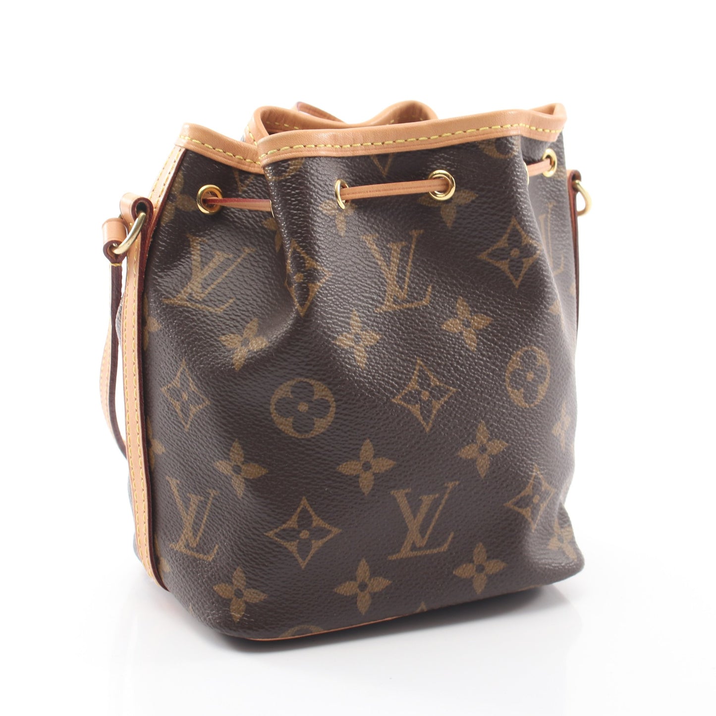 ナノ ノエ モノグラム ショルダーバッグ PVC レザー ブラウン ルイヴィトン バッグ LOUIS VUITTON