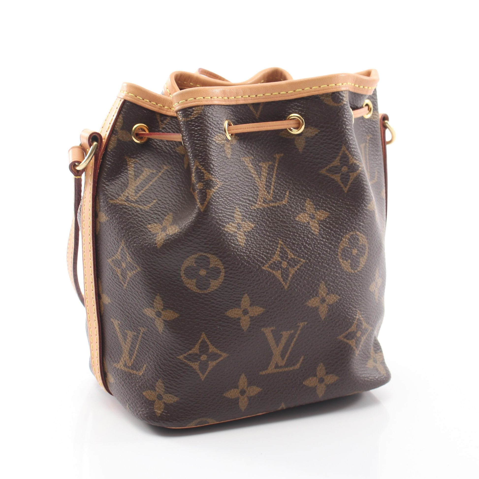 ナノ ノエ モノグラム ショルダーバッグ PVC レザー ブラウン ルイヴィトン バッグ LOUIS VUITTON