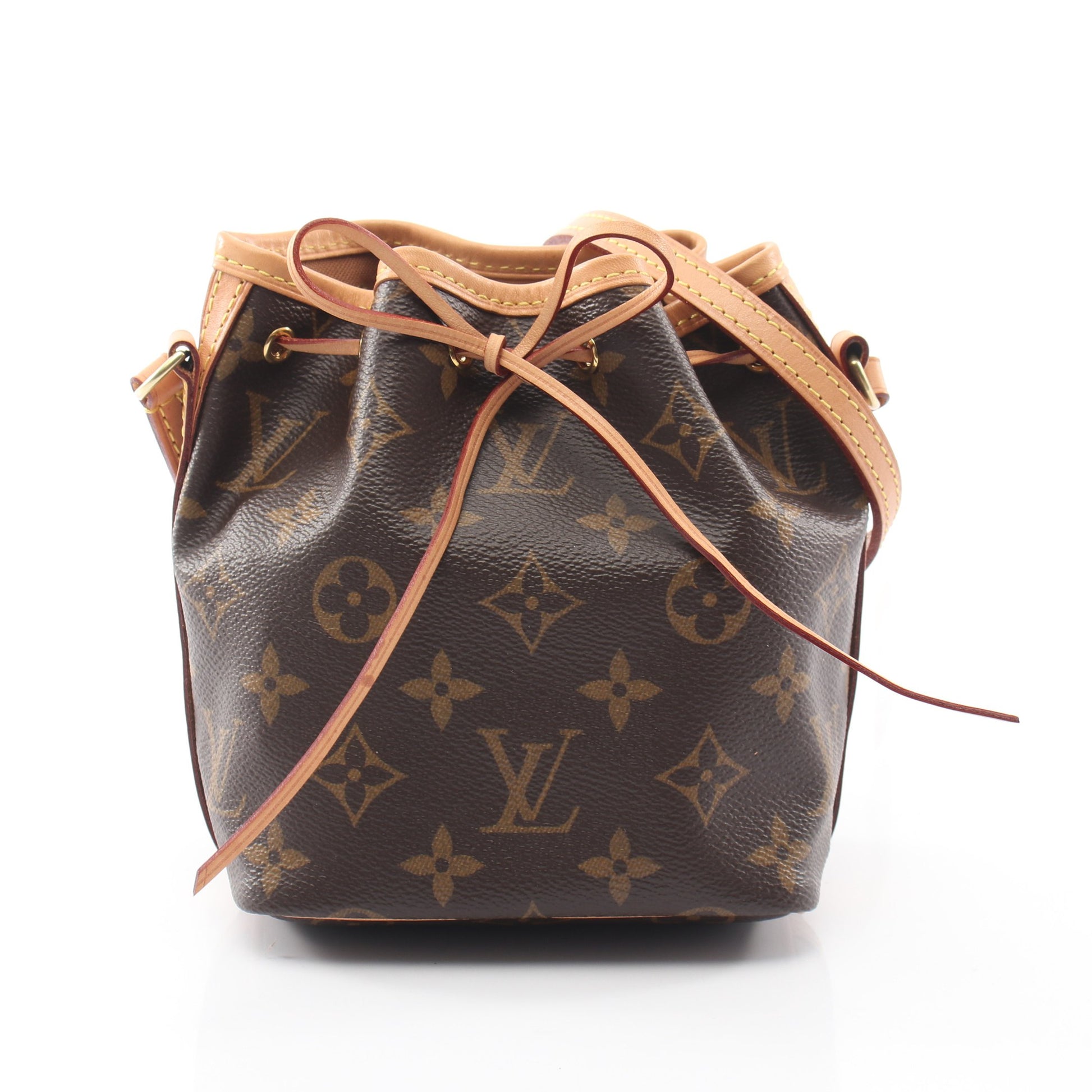 ナノ ノエ モノグラム ショルダーバッグ PVC レザー ブラウン ルイヴィトン バッグ LOUIS VUITTON