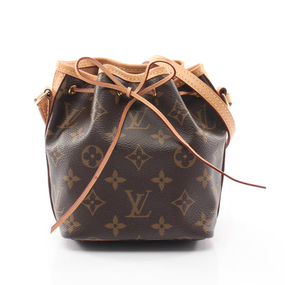 ナノ ノエ モノグラム ショルダーバッグ PVC レザー ブラウン ルイヴィトン バッグ LOUIS VUITTON