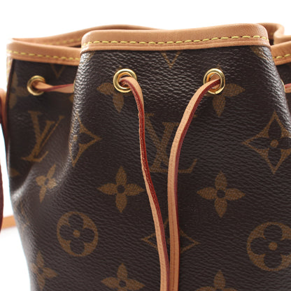 ナノ ノエ モノグラム ショルダーバッグ PVC レザー ブラウン ルイヴィトン バッグ LOUIS VUITTON