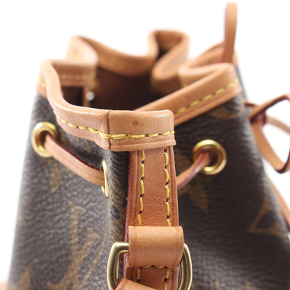 ナノ ノエ モノグラム ショルダーバッグ PVC レザー ブラウン ルイヴィトン バッグ LOUIS VUITTON