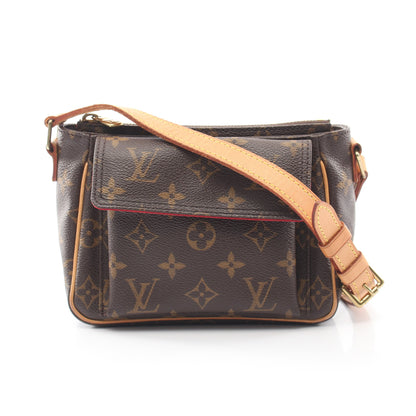 ヴィバシテPM モノグラム ショルダーバッグ PVC レザー ブラウン ルイヴィトン バッグ LOUIS VUITTON