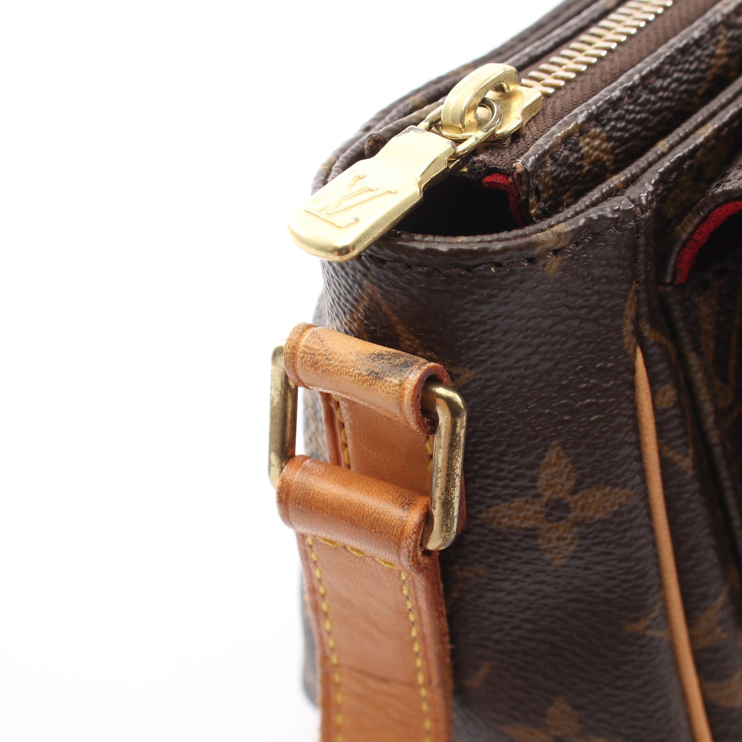 ヴィバシテPM モノグラム ショルダーバッグ PVC レザー ブラウン ルイヴィトン バッグ LOUIS VUITTON