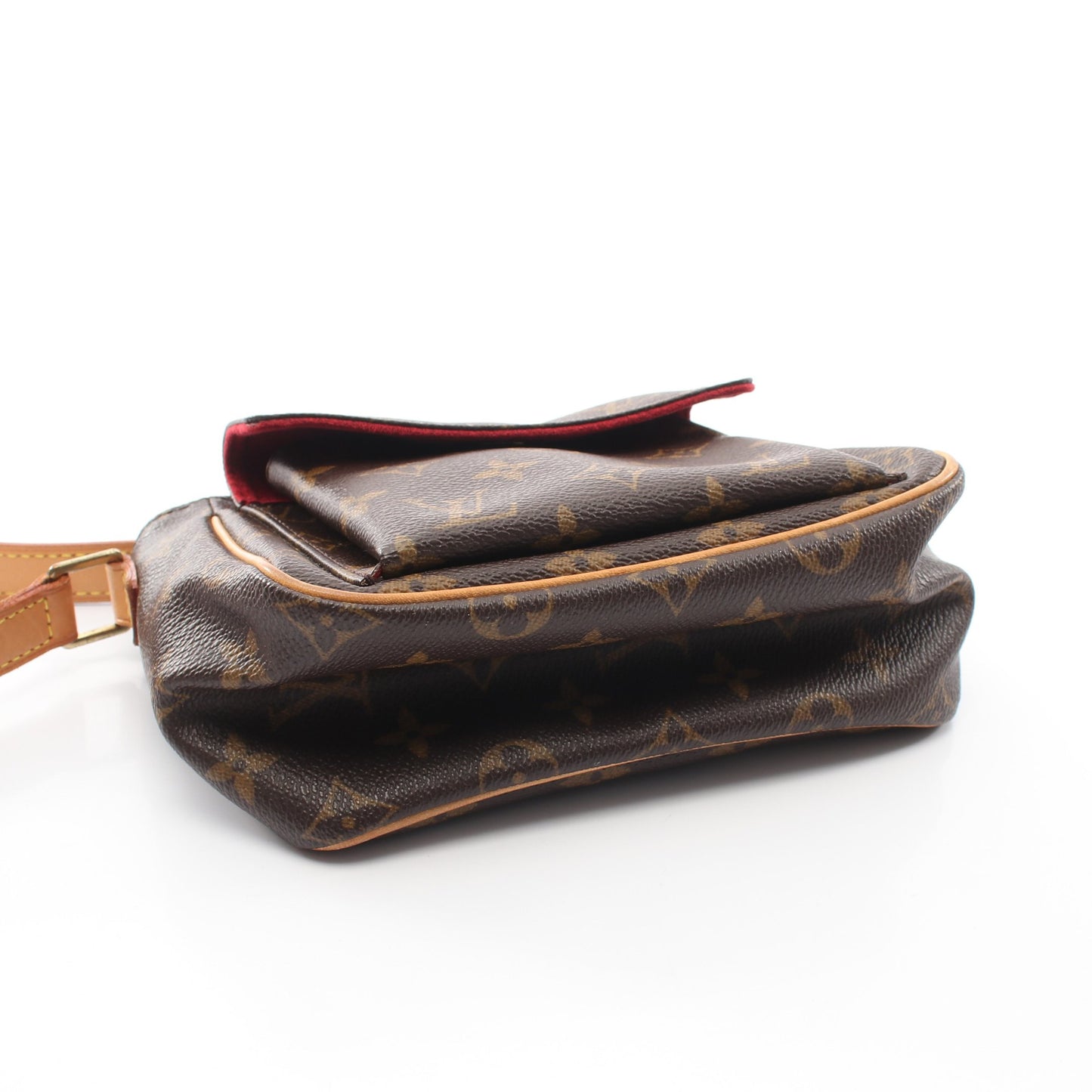 ヴィバシテPM モノグラム ショルダーバッグ PVC レザー ブラウン ルイヴィトン バッグ LOUIS VUITTON