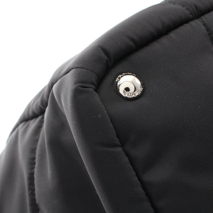 TESSUTO BOMBER ボンバー 2WAY ハンドバッグ トートバッグ ナイロン レザー ブラック プラダ バッグ PRADA