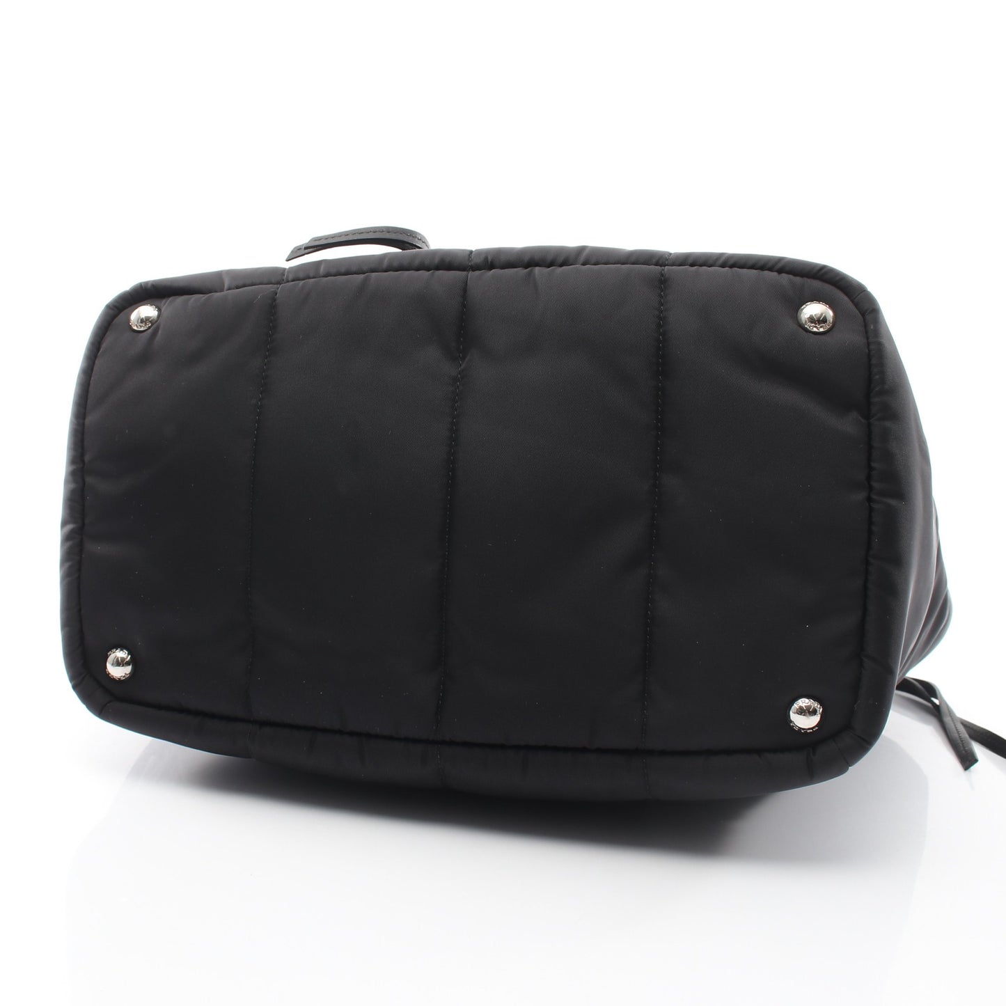 TESSUTO BOMBER ボンバー 2WAY ハンドバッグ トートバッグ ナイロン レザー ブラック プラダ バッグ PRADA