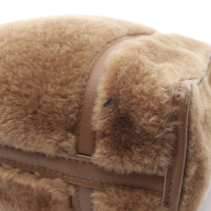 BAZAR SHOPPER バザールショッパー XS 2WAY ハンドバッグ トートバッグ ムートン レザー ブラウン バレンシアガ バッグ BALENCIAGA