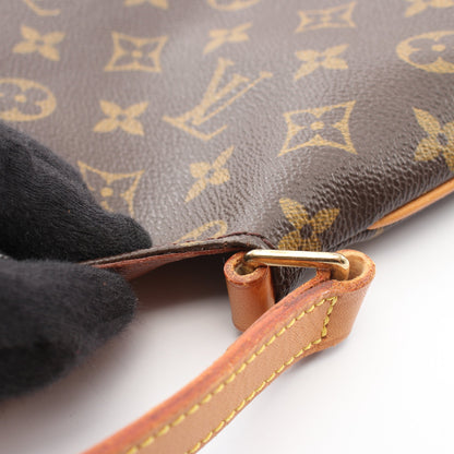 ミュゼットサルサ ショートストラップ モノグラム ショルダーバッグ PVC レザー ブラウン ルイヴィトン バッグ LOUIS VUITTON