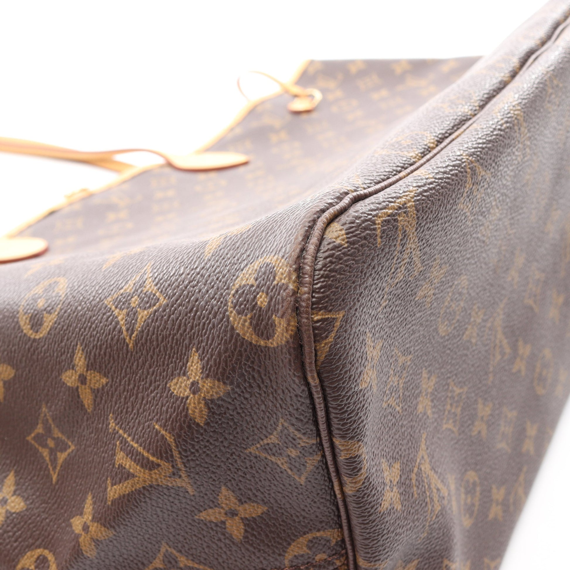 ネヴァーフルGM モノグラム ショルダーバッグ トートバッグ PVC レザー ブラウン ルイヴィトン バッグ LOUIS VUITTON