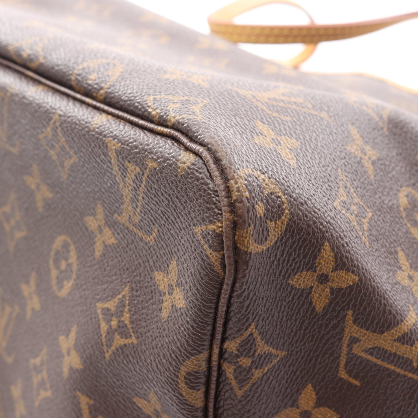 ネヴァーフルGM モノグラム ショルダーバッグ トートバッグ PVC レザー ブラウン ルイヴィトン バッグ LOUIS VUITTON