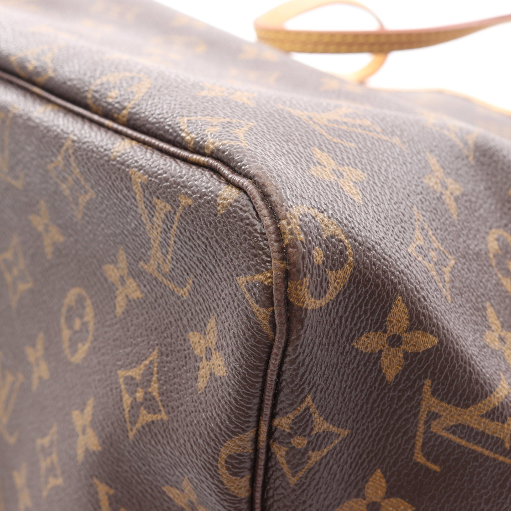 ネヴァーフルGM モノグラム ショルダーバッグ トートバッグ PVC レザー ブラウン ルイヴィトン バッグ LOUIS VUITTON