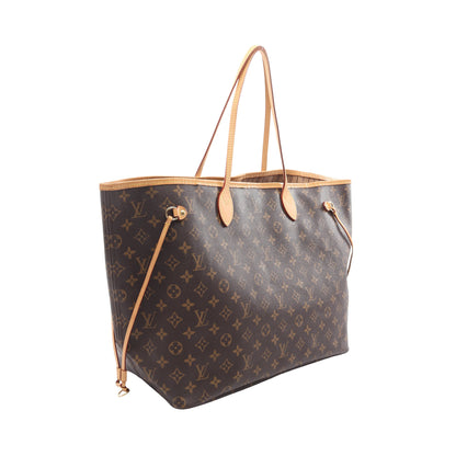 ネヴァーフルGM モノグラム ショルダーバッグ トートバッグ PVC レザー ブラウン ルイヴィトン バッグ LOUIS VUITTON