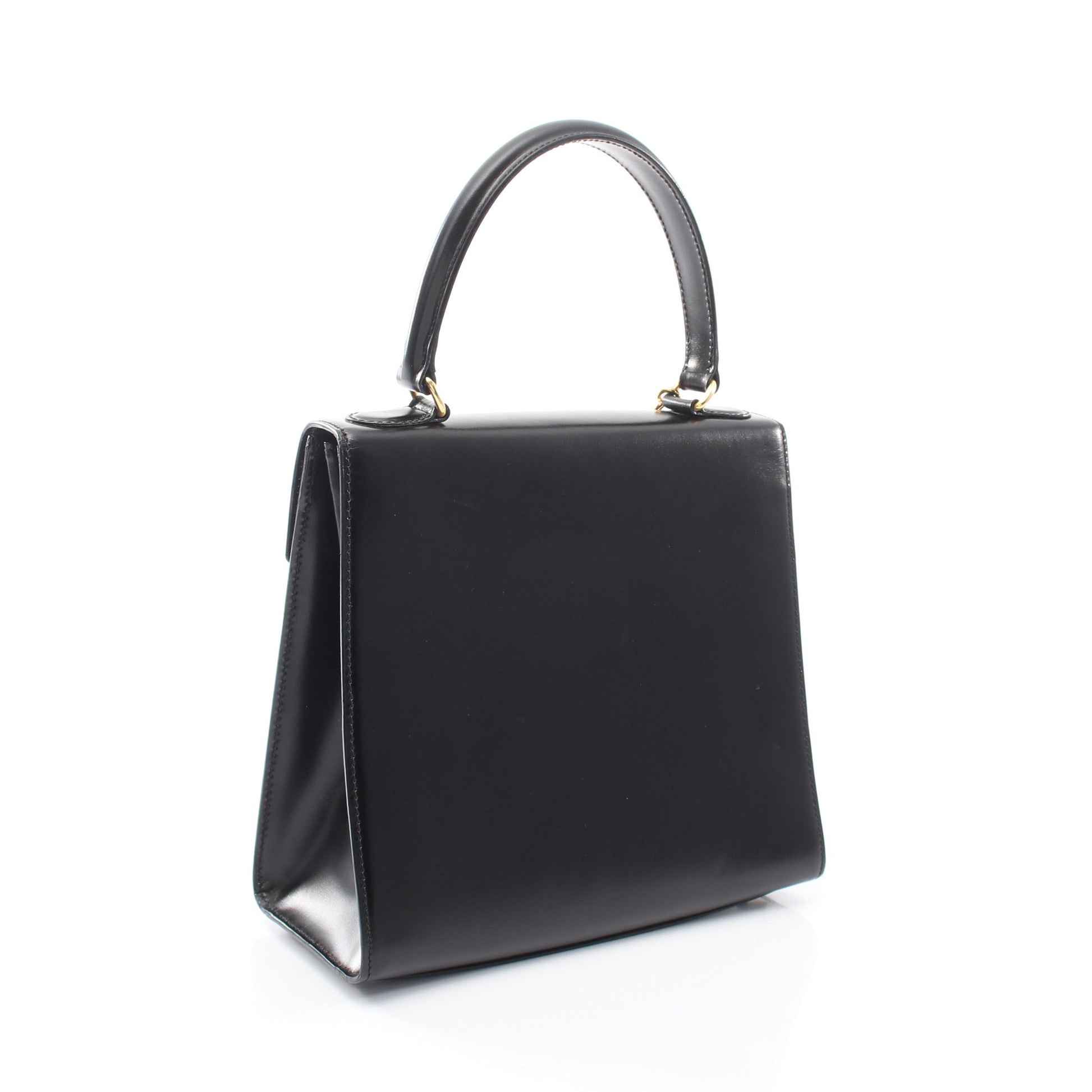 ガンチーニ ハンドバッグ レザー ブラック セリーヌ バッグ CELINE