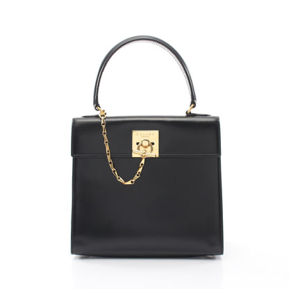 ガンチーニ ハンドバッグ レザー ブラック セリーヌ バッグ CELINE
