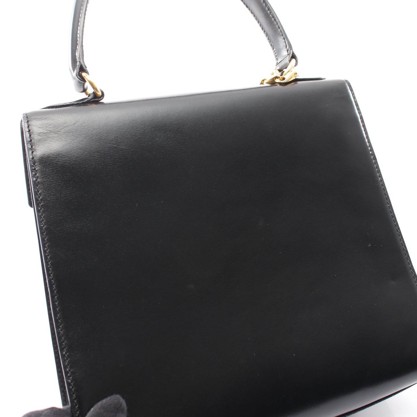 ガンチーニ ハンドバッグ レザー ブラック セリーヌ バッグ CELINE