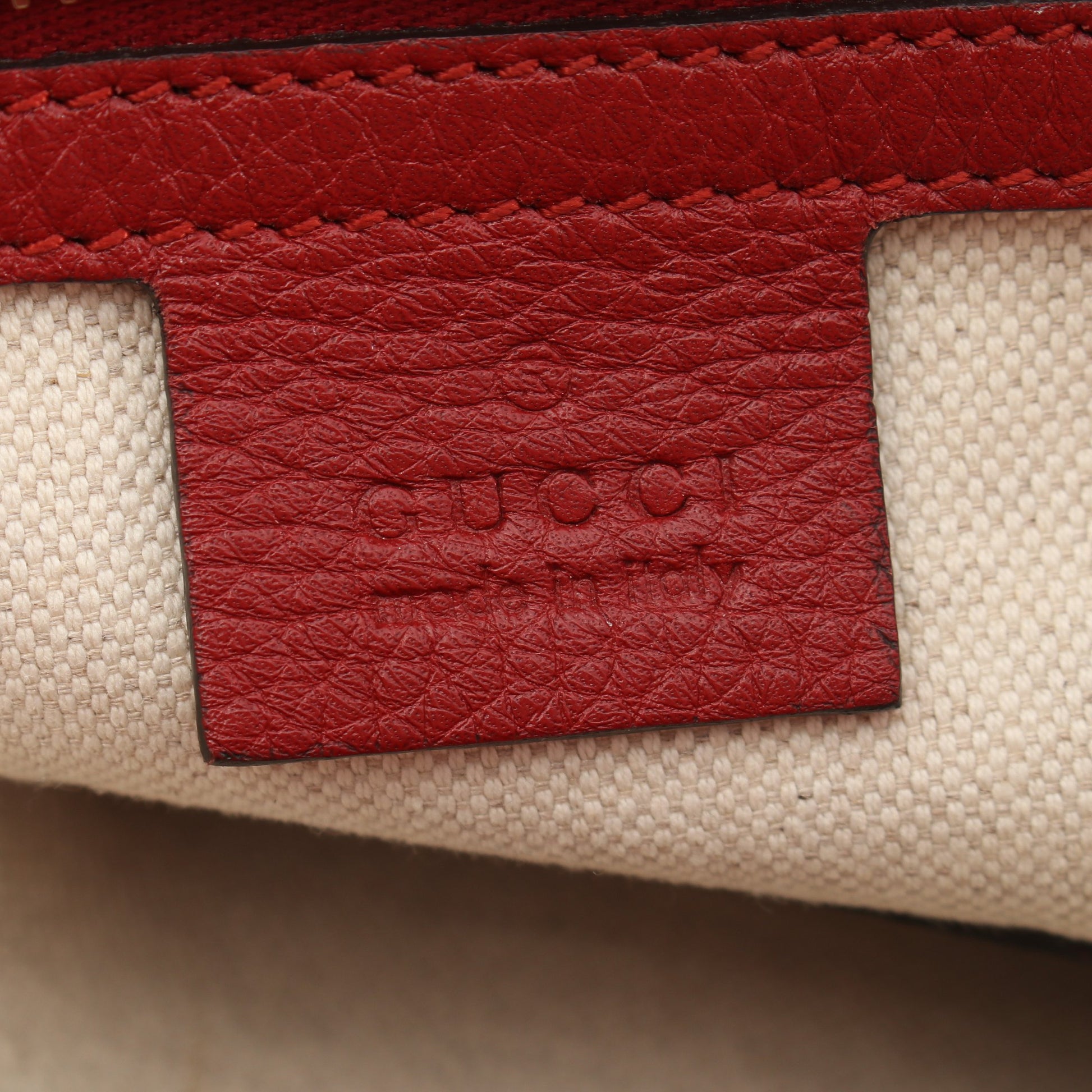 バンブー ショッパー ミディアム 2WAY ハンドバッグ トートバッグ レザー レッド グッチ バッグ GUCCI
