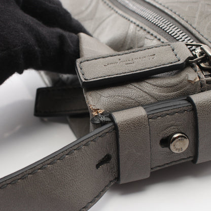ガンチーニ ショルダーバッグ レザー グレー サルヴァトーレフェラガモ バッグ Salvatore Ferragamo
