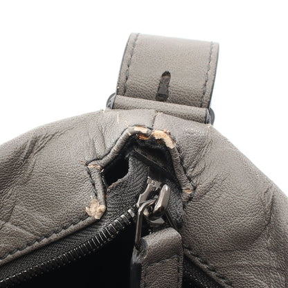 ガンチーニ ショルダーバッグ レザー グレー サルヴァトーレフェラガモ バッグ Salvatore Ferragamo