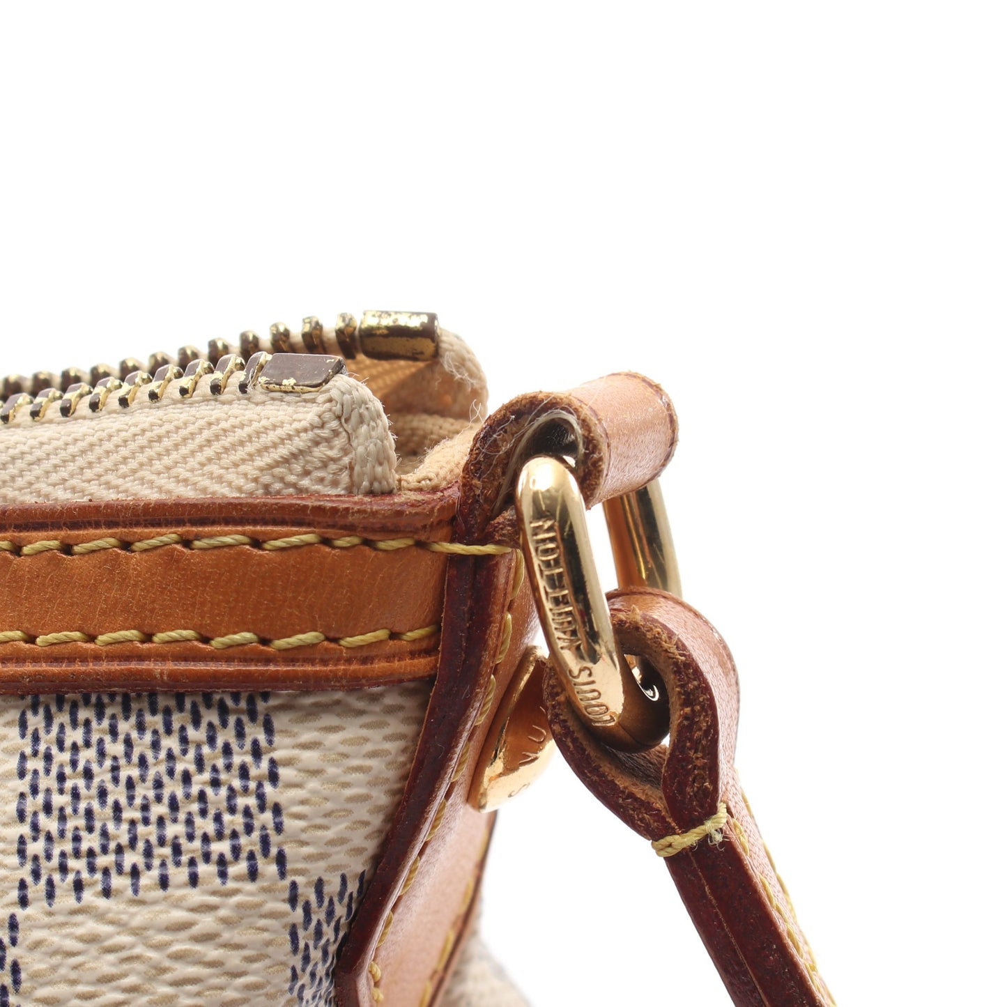 シラクーサPM ダミエアズール ショルダーバッグ PVC レザー ホワイト ルイヴィトン バッグ LOUIS VUITTON