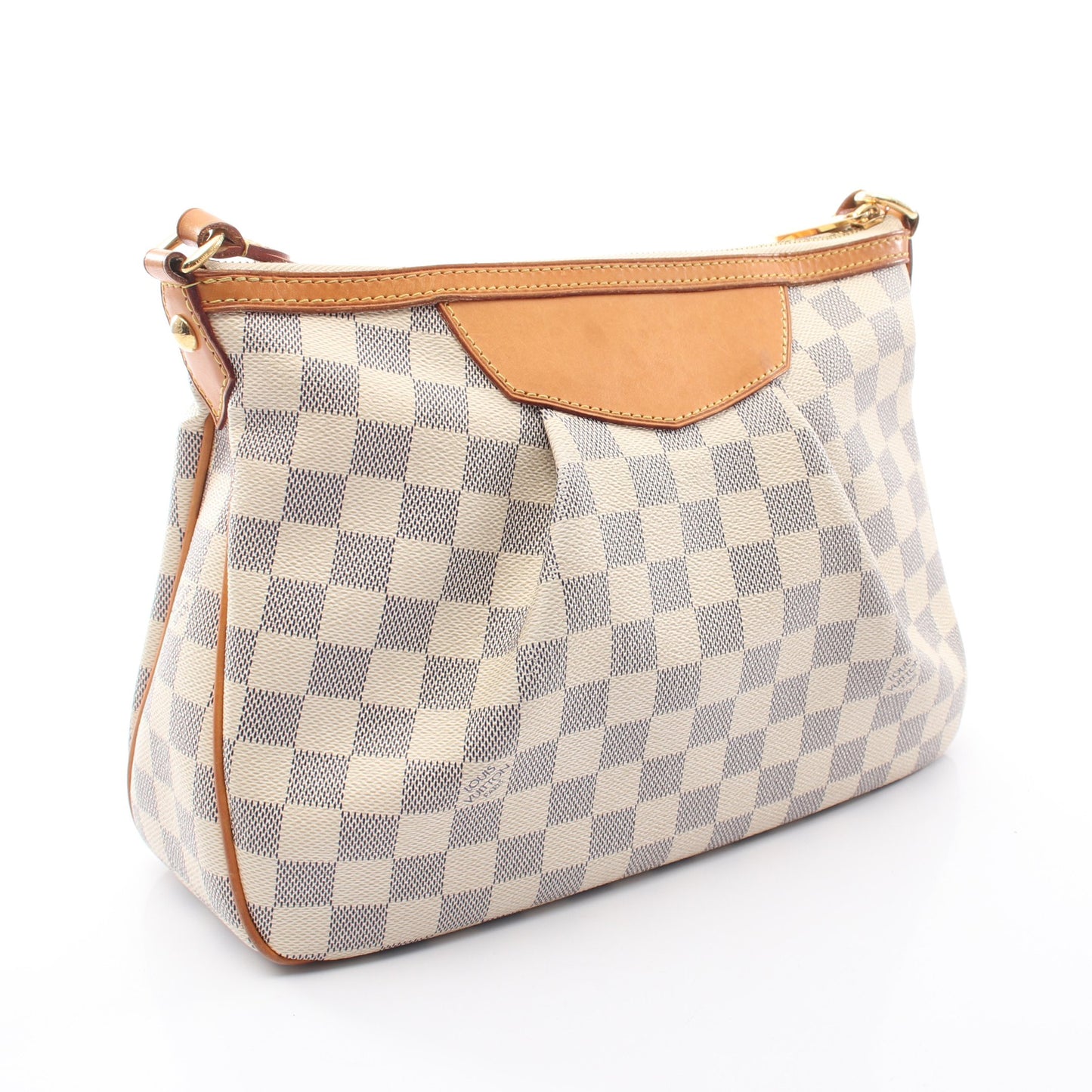 シラクーサPM ダミエアズール ショルダーバッグ PVC レザー ホワイト ルイヴィトン バッグ LOUIS VUITTON