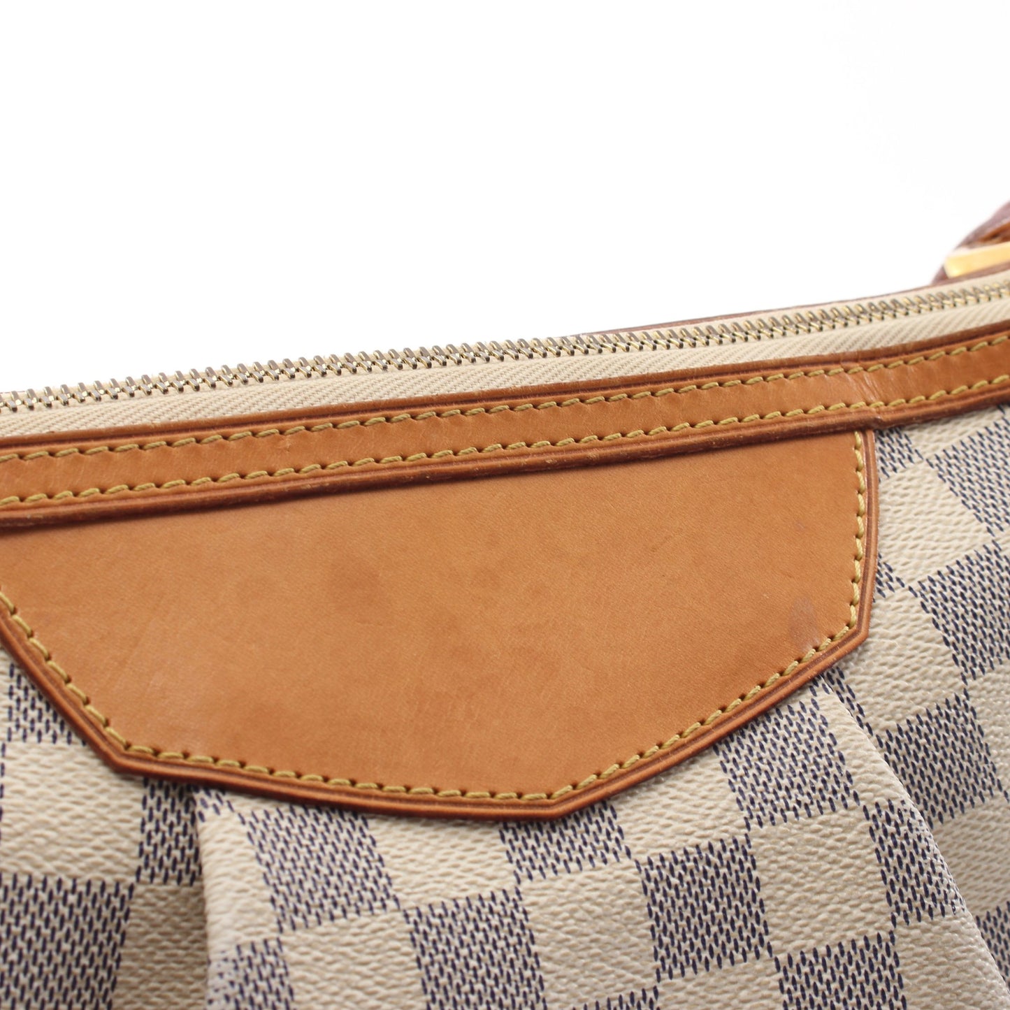 シラクーサPM ダミエアズール ショルダーバッグ PVC レザー ホワイト ルイヴィトン バッグ LOUIS VUITTON