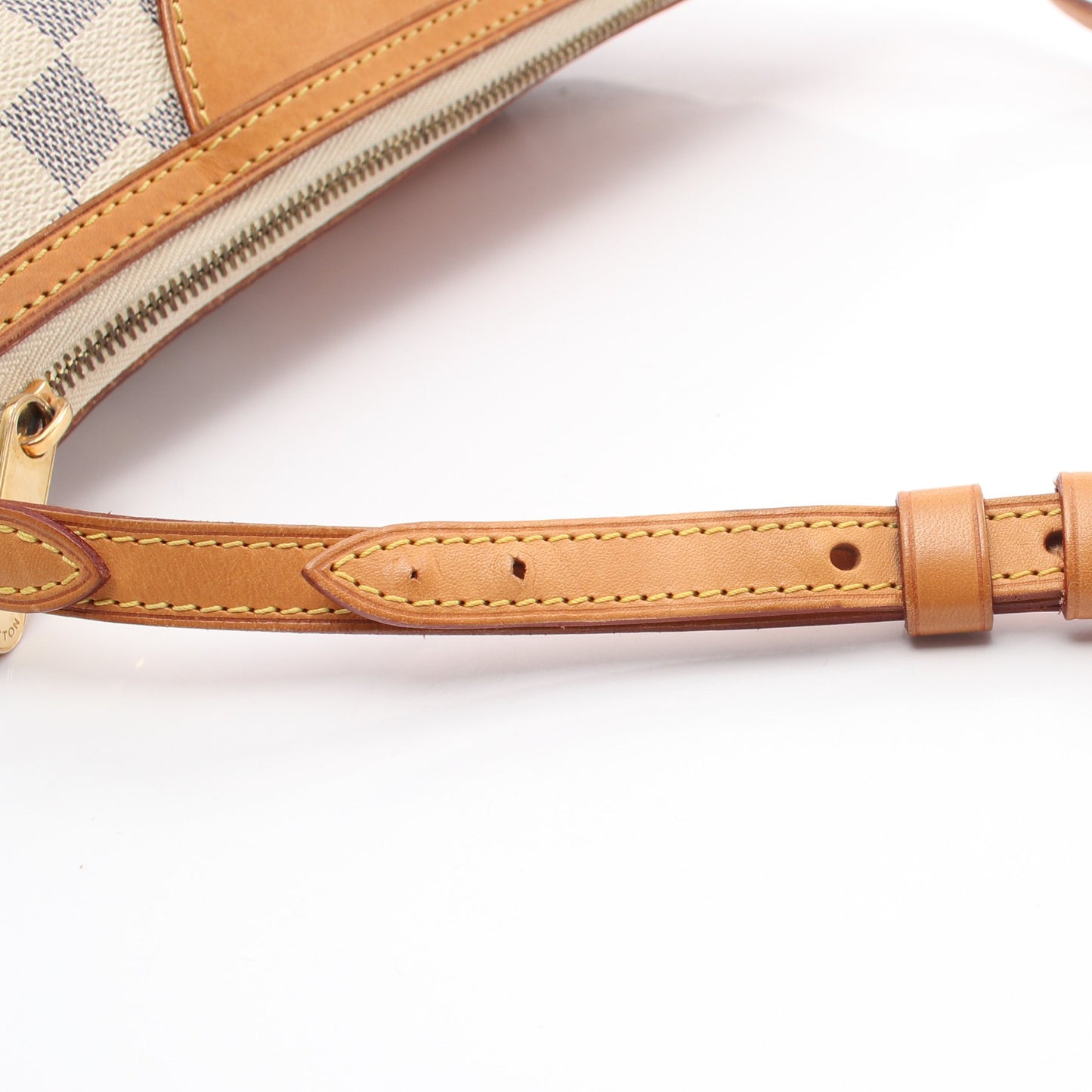 シラクーサPM ダミエアズール ショルダーバッグ PVC レザー ホワイト ルイヴィトン バッグ LOUIS VUITTON