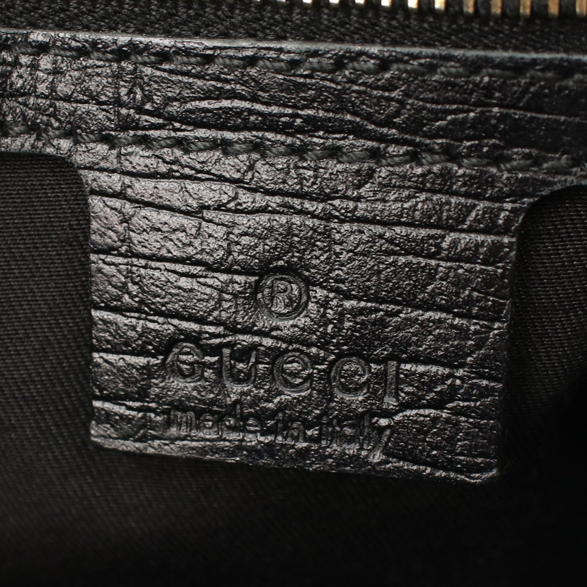 ホースビット GGキャンバス ワンショルダーバッグ キャンバス レザー ブラック グッチ バッグ GUCCI