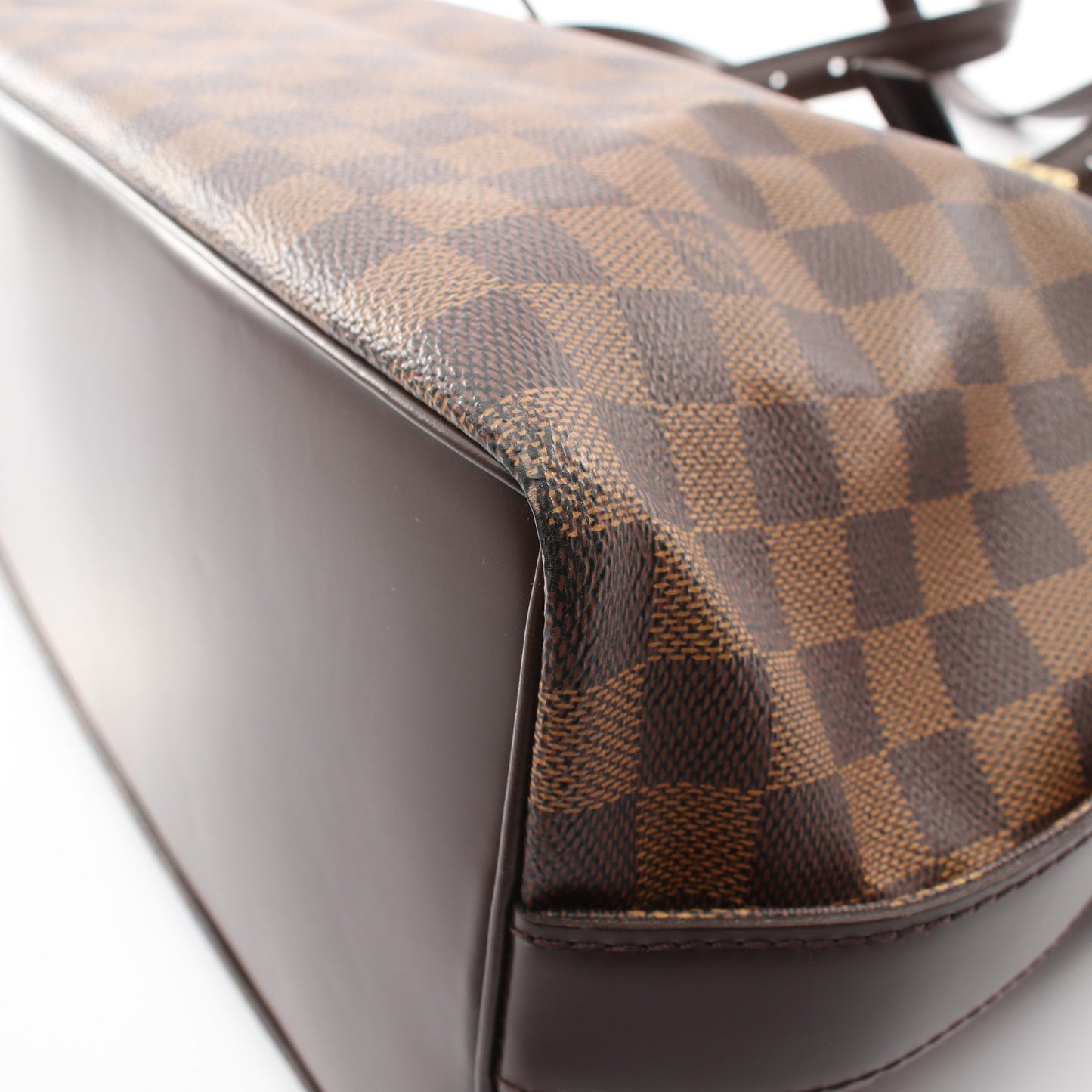 チェルシー ダミエエベヌ ショルダーバッグ トートバッグ PVC レザー ブラウン ルイヴィトン バッグ LOUIS VUITTON