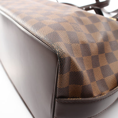 チェルシー ダミエエベヌ ショルダーバッグ トートバッグ PVC レザー ブラウン ルイヴィトン バッグ LOUIS VUITTON