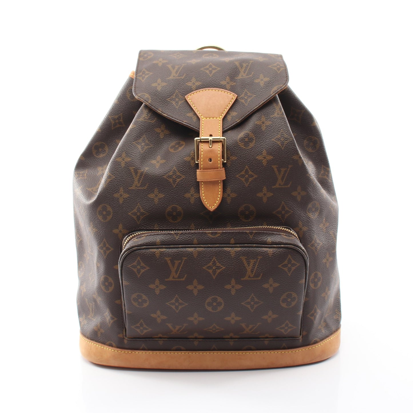 モンスリGM モノグラム バックパック リュックサック PVC レザー ブラウン ルイヴィトン バッグ LOUIS VUITTON