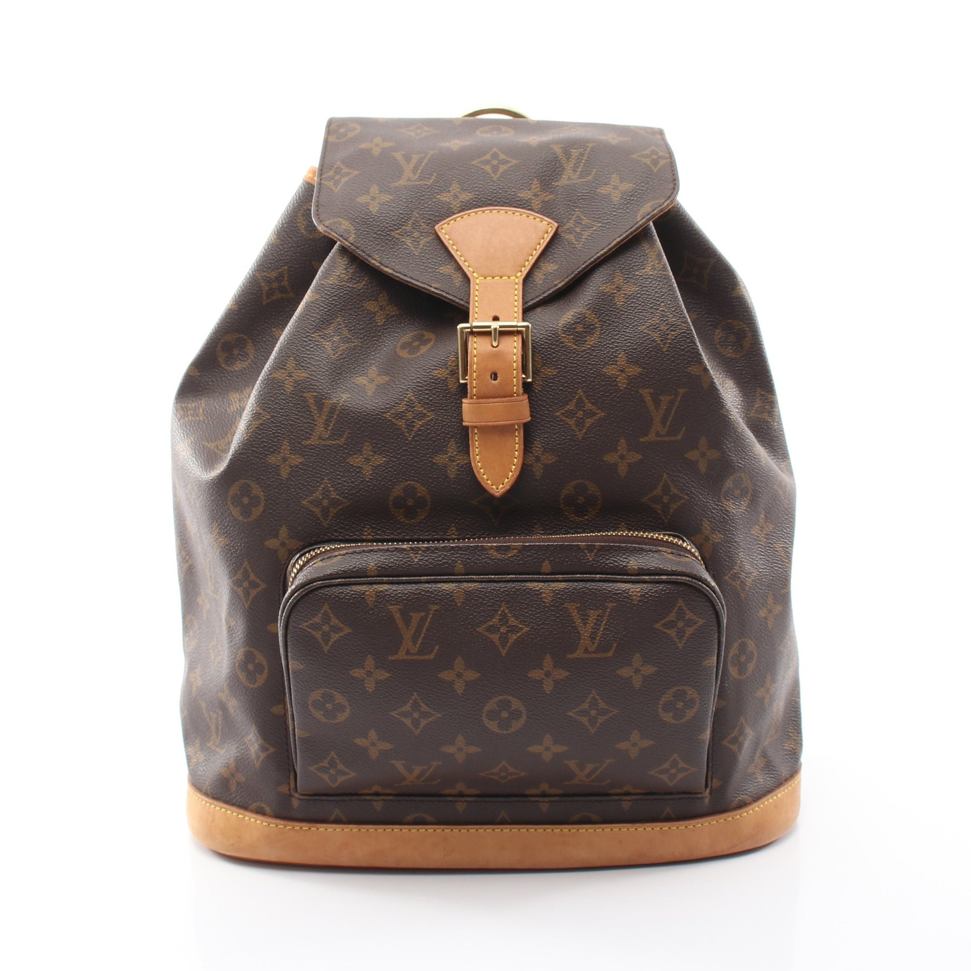 モンスリGM モノグラム バックパック リュックサック PVC レザー ブラウン ルイヴィトン バッグ LOUIS VUITTON