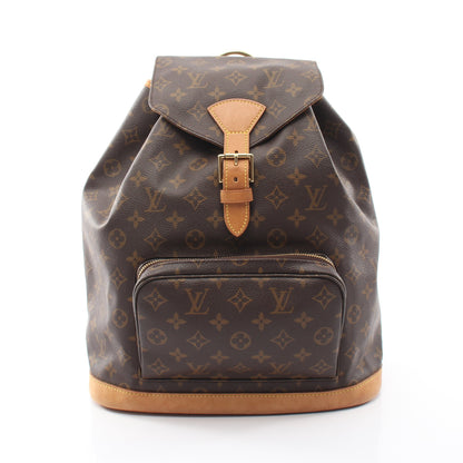 モンスリGM モノグラム バックパック リュックサック PVC レザー ブラウン ルイヴィトン バッグ LOUIS VUITTON