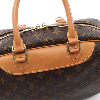 ドーヴィル ボーリングヴァニティ モノグラム ハンドバッグ PVC レザー ブラウン ルイヴィトン バッグ LOUIS VUITTON