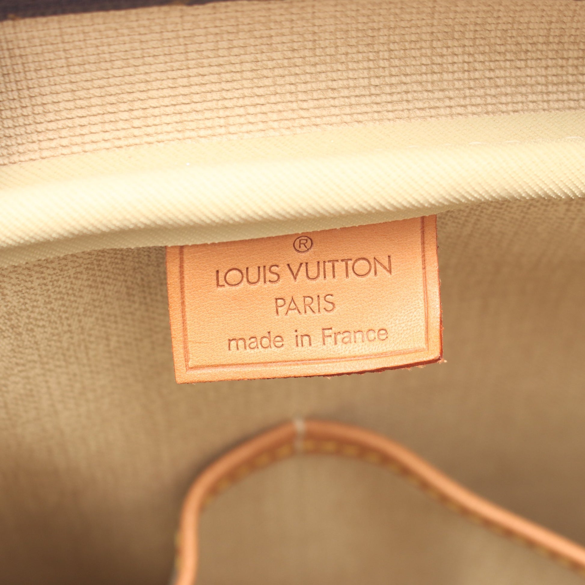 ドーヴィル ボーリングヴァニティ モノグラム ハンドバッグ PVC レザー ブラウン ルイヴィトン バッグ LOUIS VUITTON