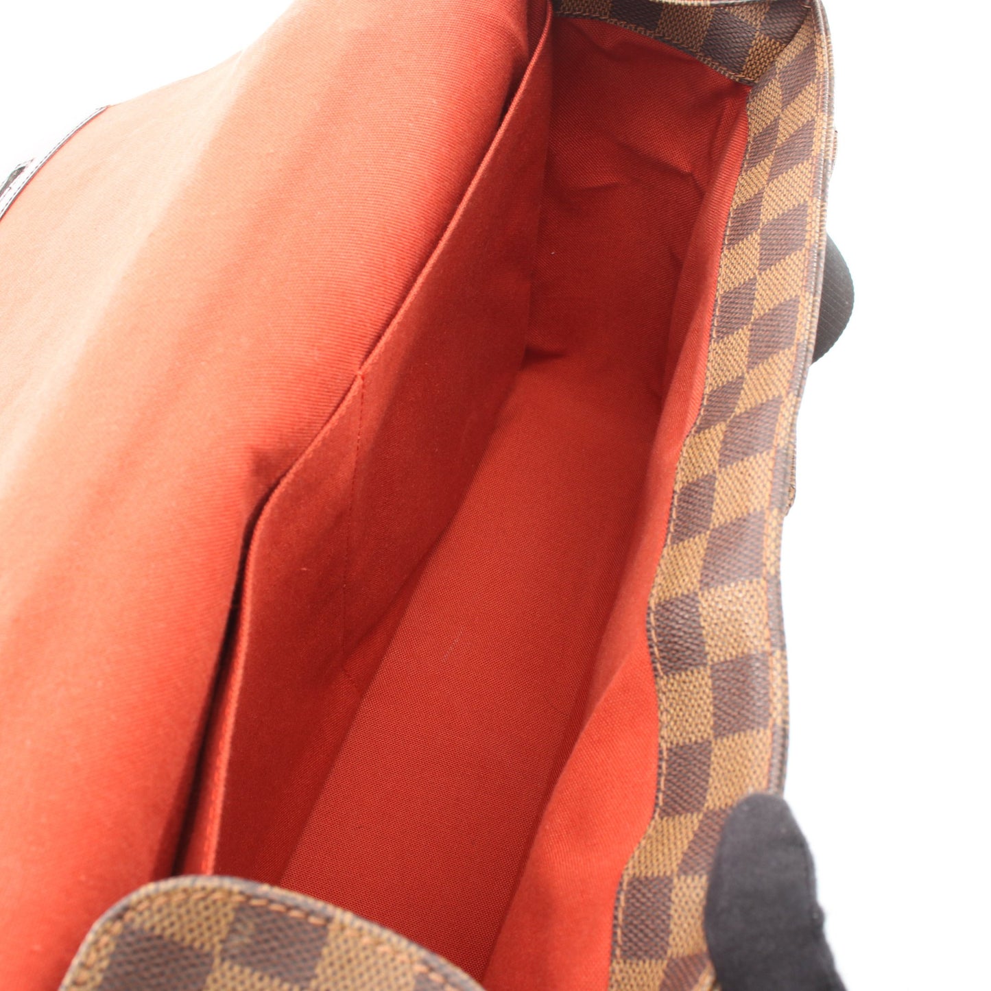 ブロードウェイ ダミエエベヌ ショルダーバッグ PVC レザー ブラウン ルイヴィトン バッグ LOUIS VUITTON