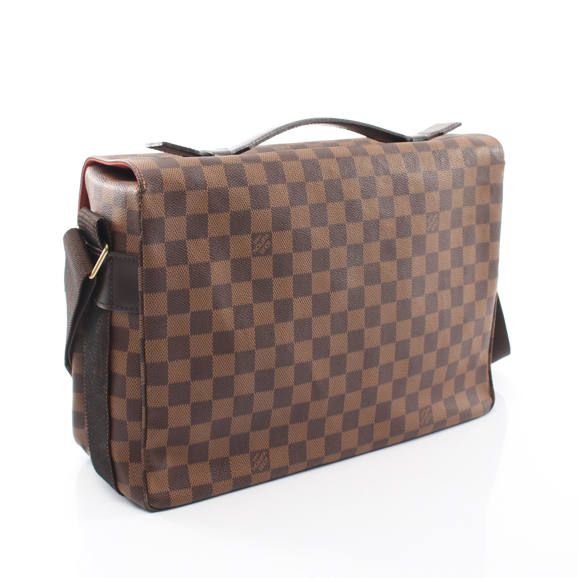 ブロードウェイ ダミエエベヌ ショルダーバッグ PVC レザー ブラウン ルイヴィトン バッグ LOUIS VUITTON