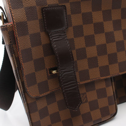 ブロードウェイ ダミエエベヌ ショルダーバッグ PVC レザー ブラウン ルイヴィトン バッグ LOUIS VUITTON