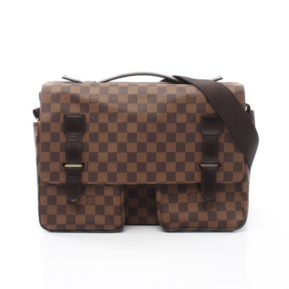 ブロードウェイ ダミエエベヌ ショルダーバッグ PVC レザー ブラウン ルイヴィトン バッグ LOUIS VUITTON