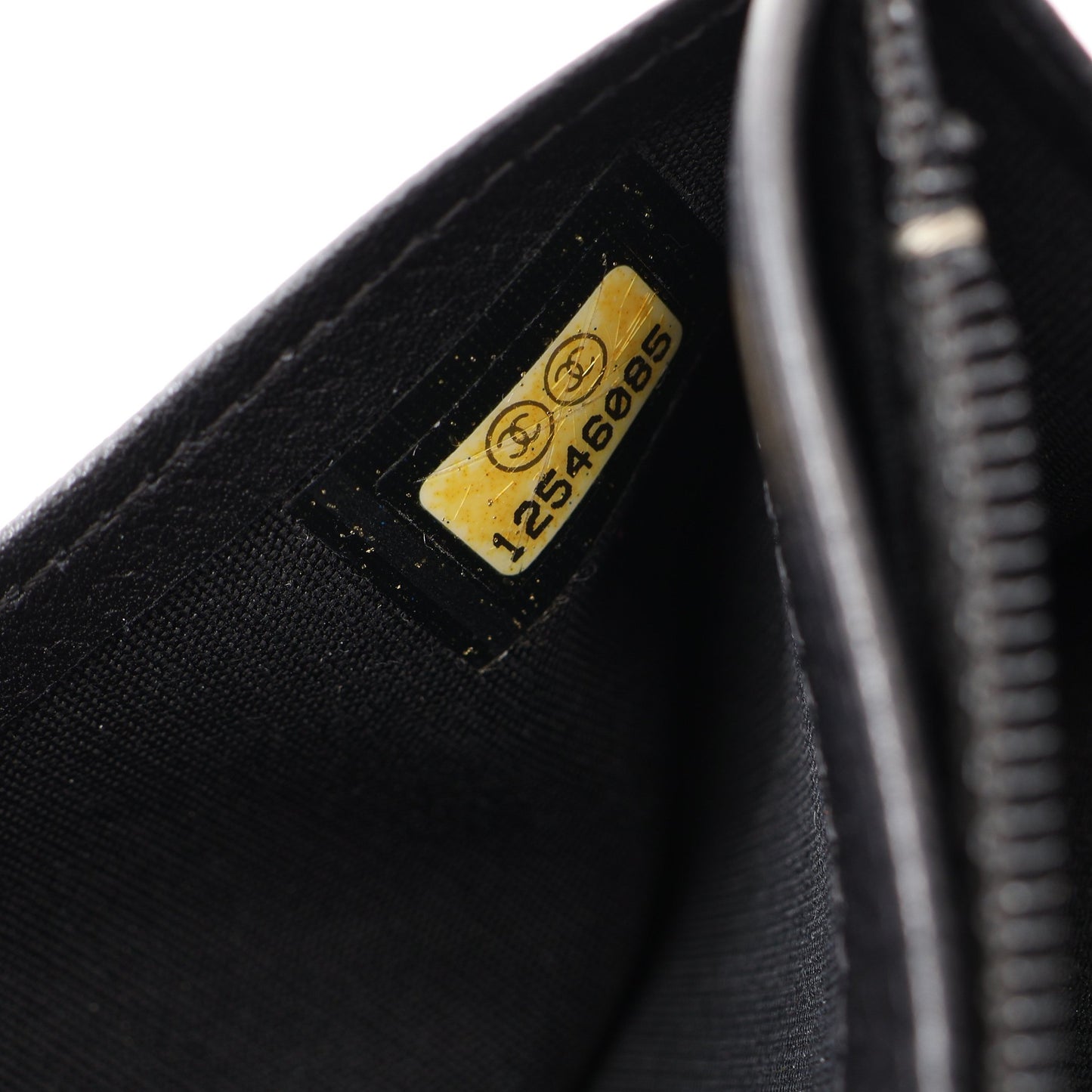 バタフライカメリア ZIP長財布 二つ折り長財布 レザー ブラック シルバー金具 シャネル 財布・小物 CHANEL